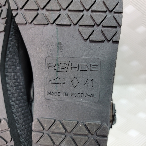 Rohde Women's Naturform Black Natural Shape Clogs Mules Slip On Size 41. - Picture 8 of 10